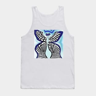 Abstract Painting of "Angel of Redemption" in Picasso Style Tank Top